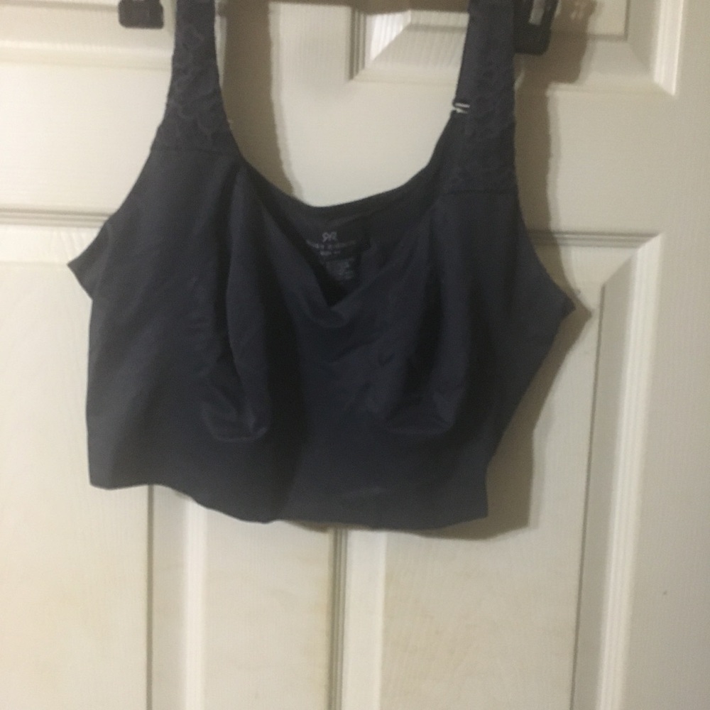 Ruby Ribbon Dark Gray Seamless Support Bra Top